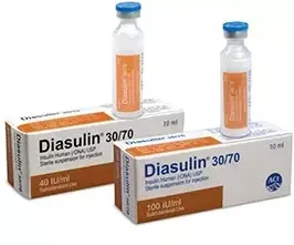 SC Injection Diasulin 50%+50% in 100 IU/ml