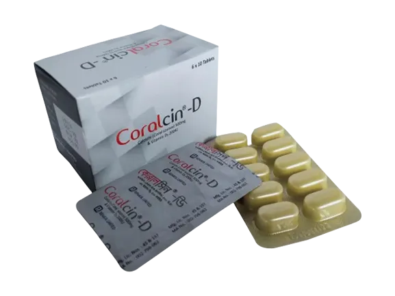 Tab. Coralcin-D 500mg + 400UI
