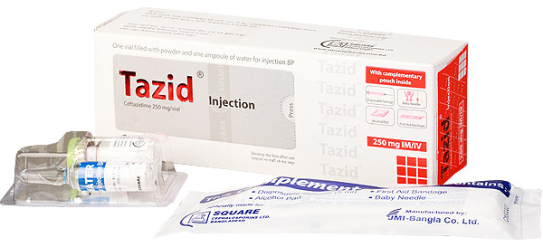 Tazid 250 mg/vial IM/IV Injection