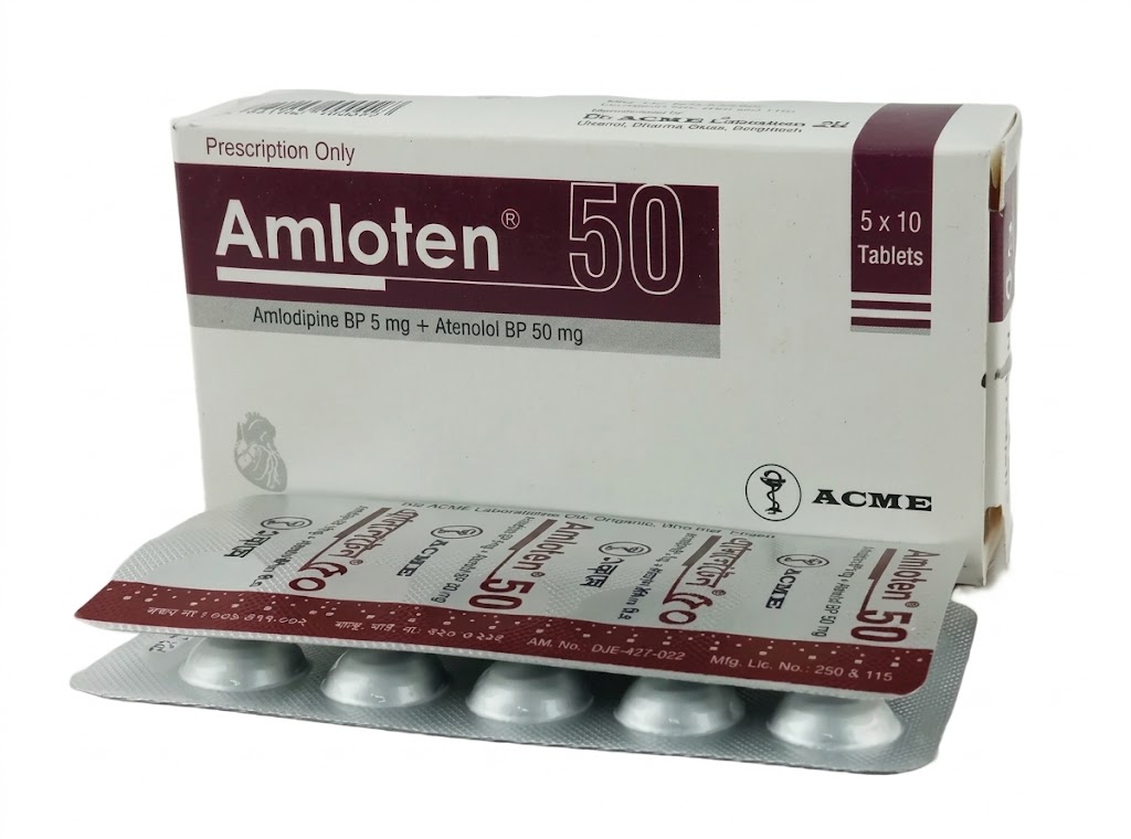 Tab. Amloten 5 mg+50 mg